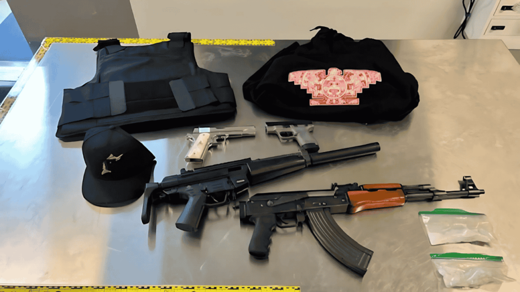 VSTF Search Warrant Results in Arrests and Recovery of Drugs and Weapons