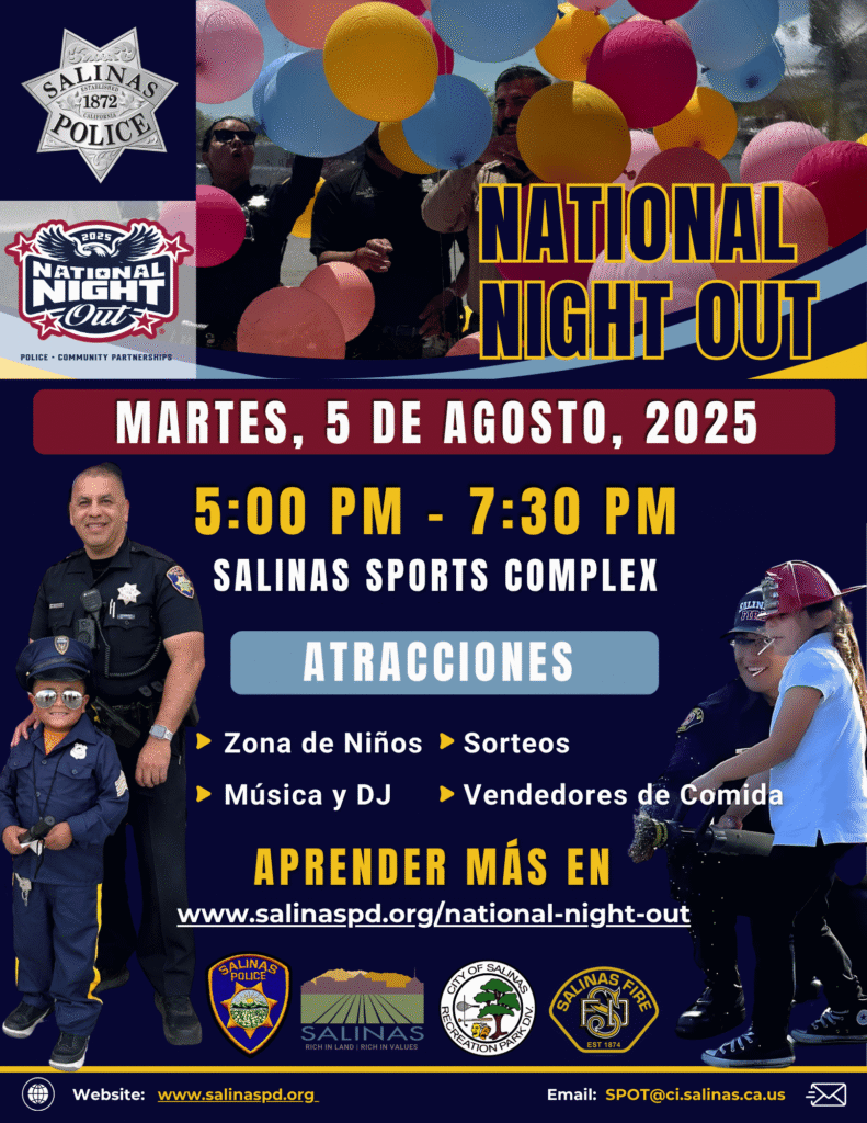 2025 National Night Out Flyer in Spanish