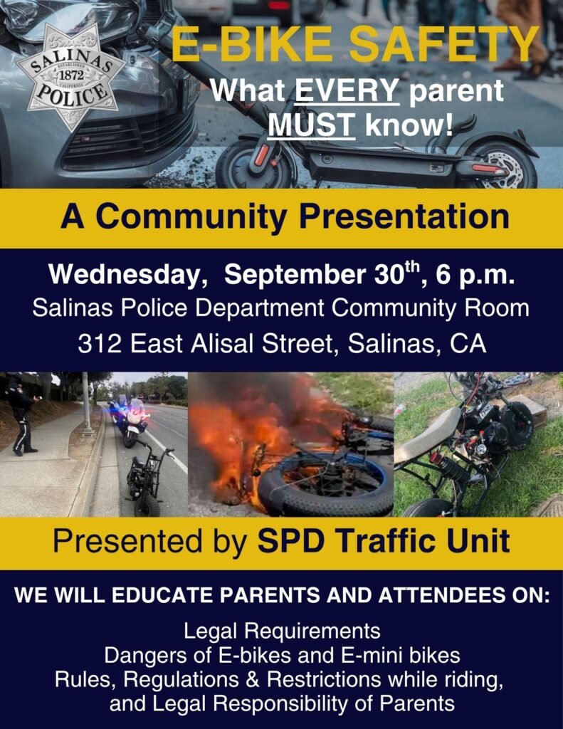 E-bike Safety Presentation Flyer English